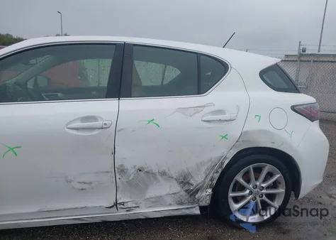 2011 Lexus Ct 200H Premium from USA, damaged, VIN JTHKD5BH4B2043842